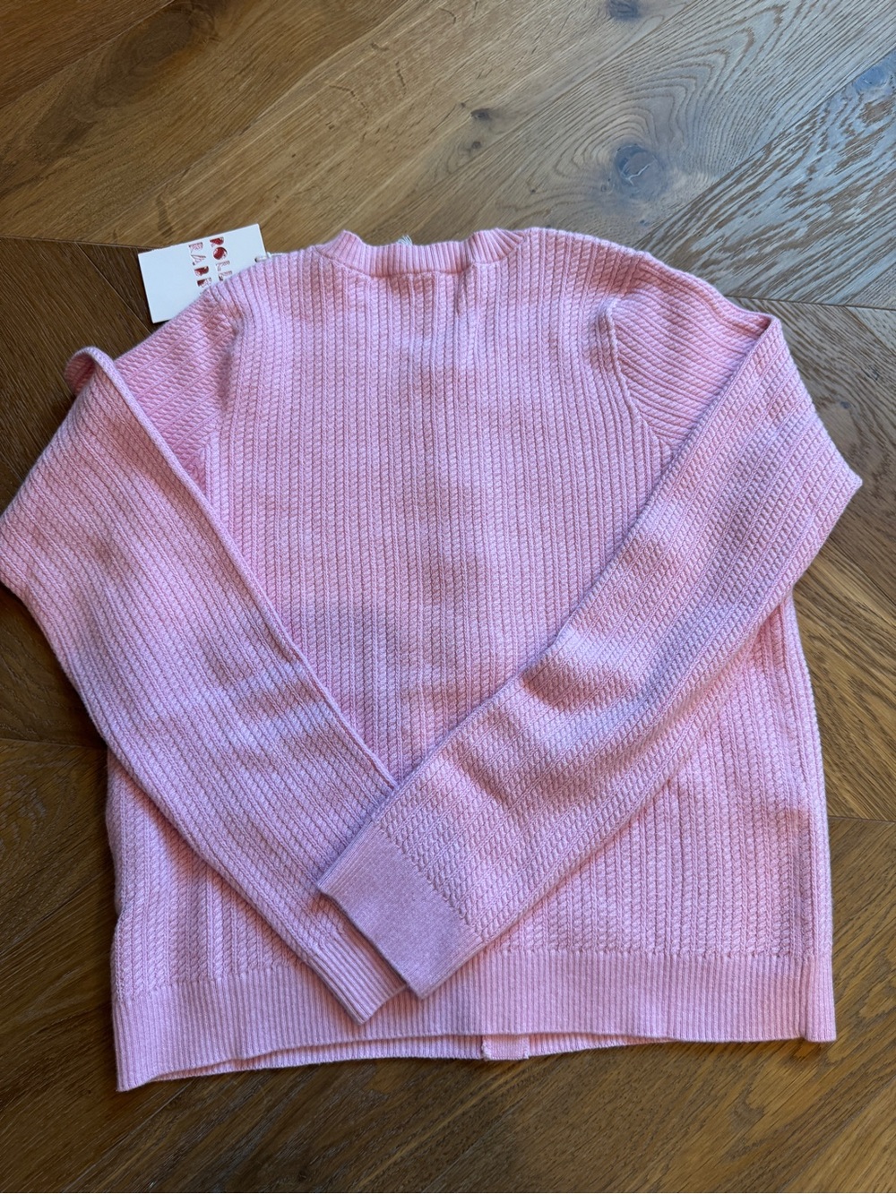 Roller Rabbit Light Pink Knit Button-Front Cardigan - Picture 2 of 3
